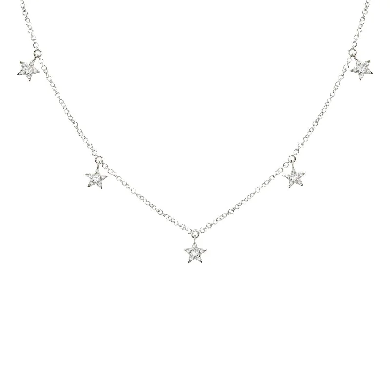 14K GOLD DIAMOND NIKKI STAR NECKLACE