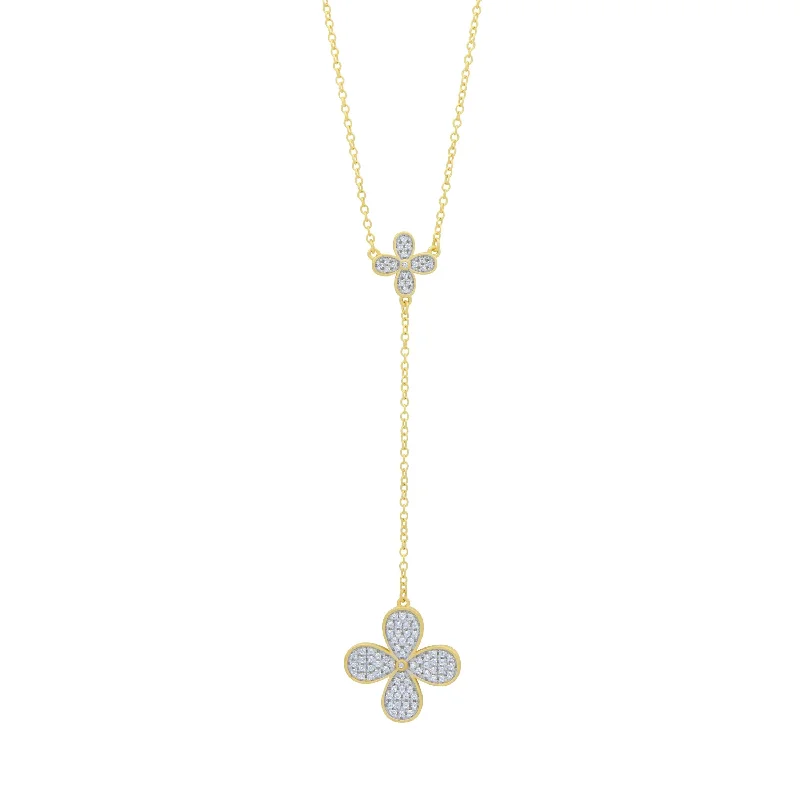 Blossoming Brilliance Lariat Necklace