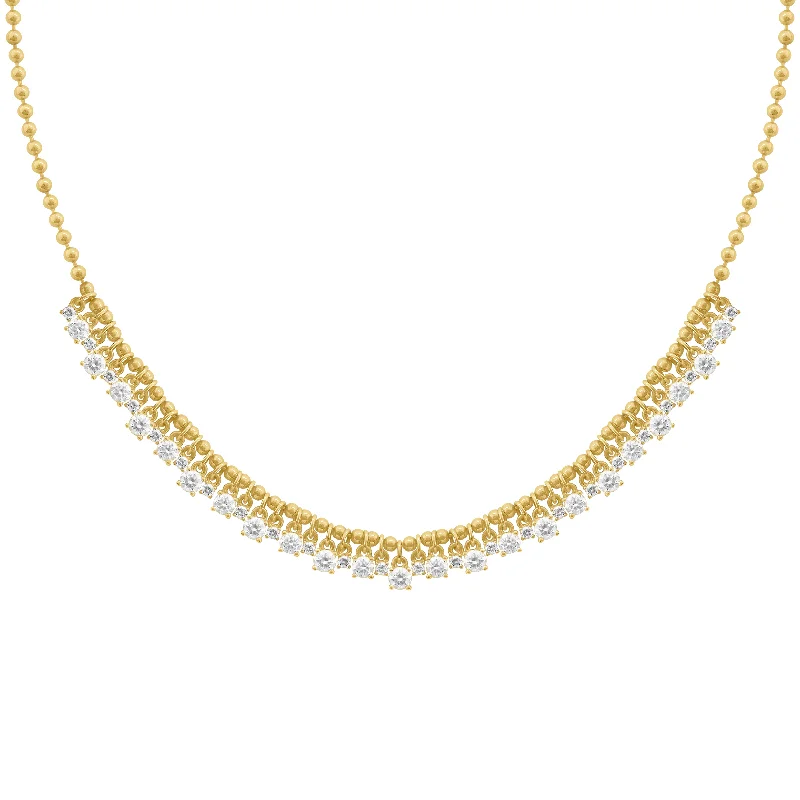 14K GOLD DIAMOND NIKKI NECKLACE