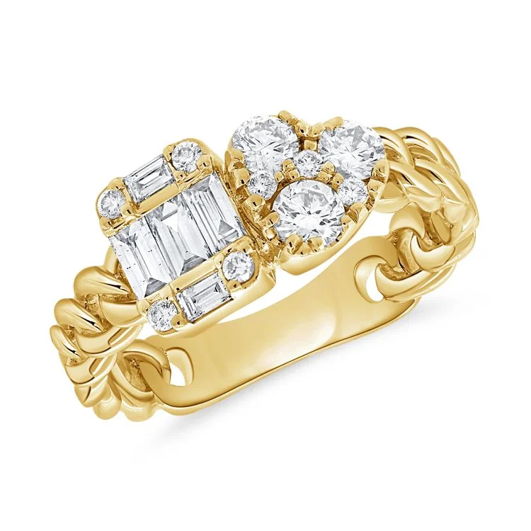 14K GOLD DIAMOND GALIA RING