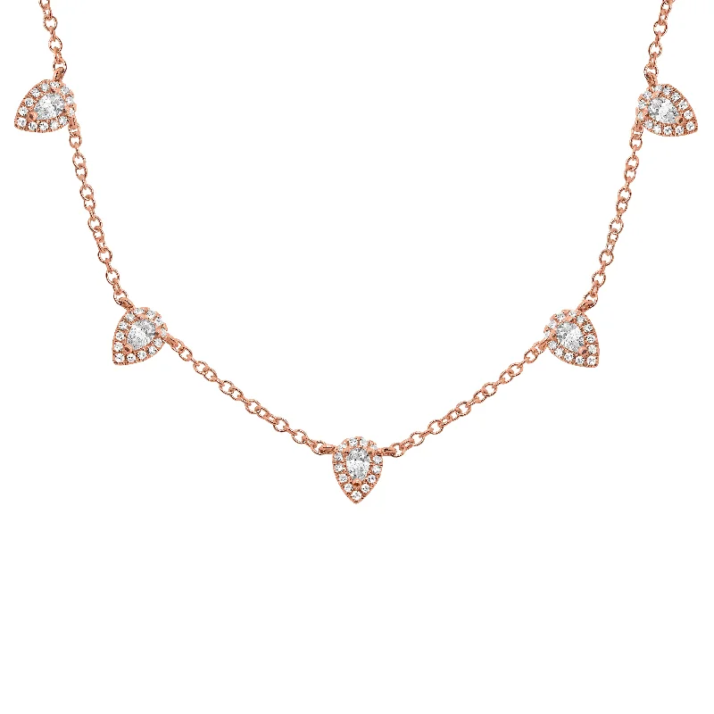 14K GOLD DIAMOND COCO NECKLACE