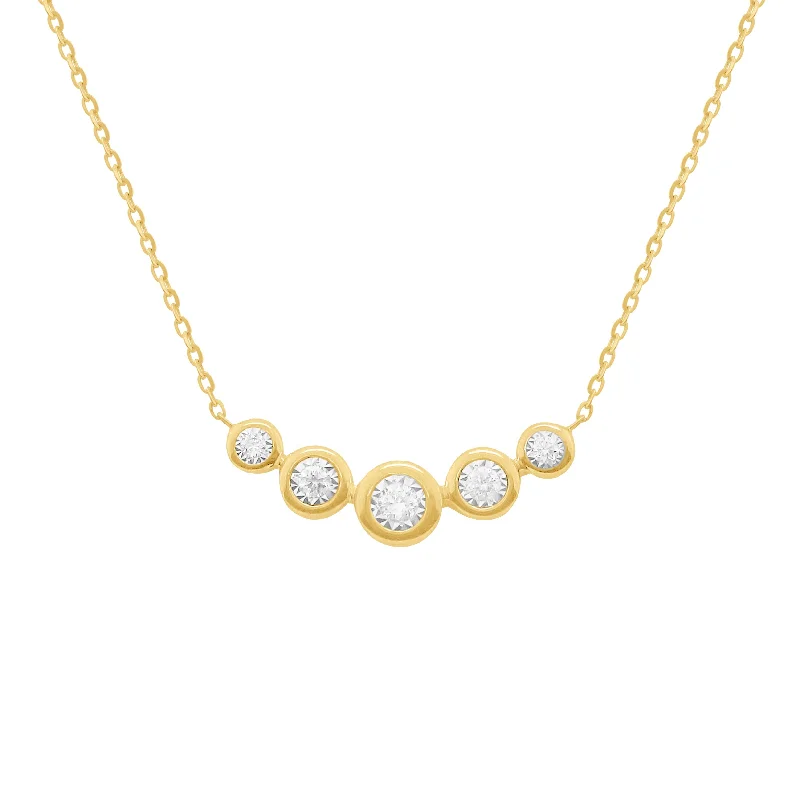 14K GOLD DIAMOND MARI NECKLACE