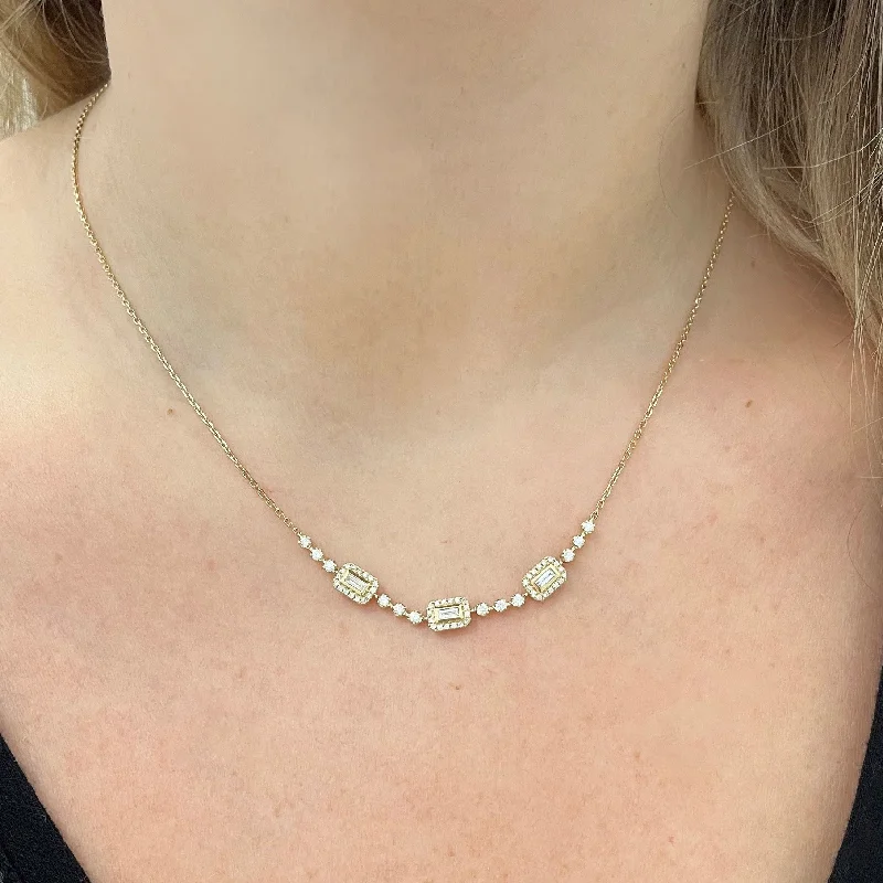 14K GOLD DIAMOND GRETA NECKLACE