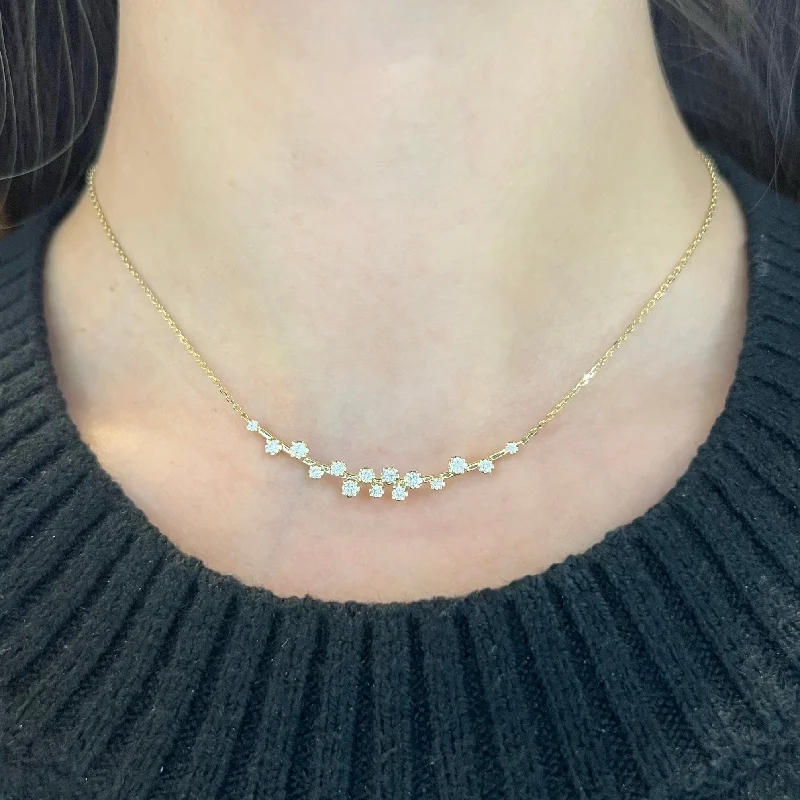 14K GOLD DIAMOND DAWN NECKLACE