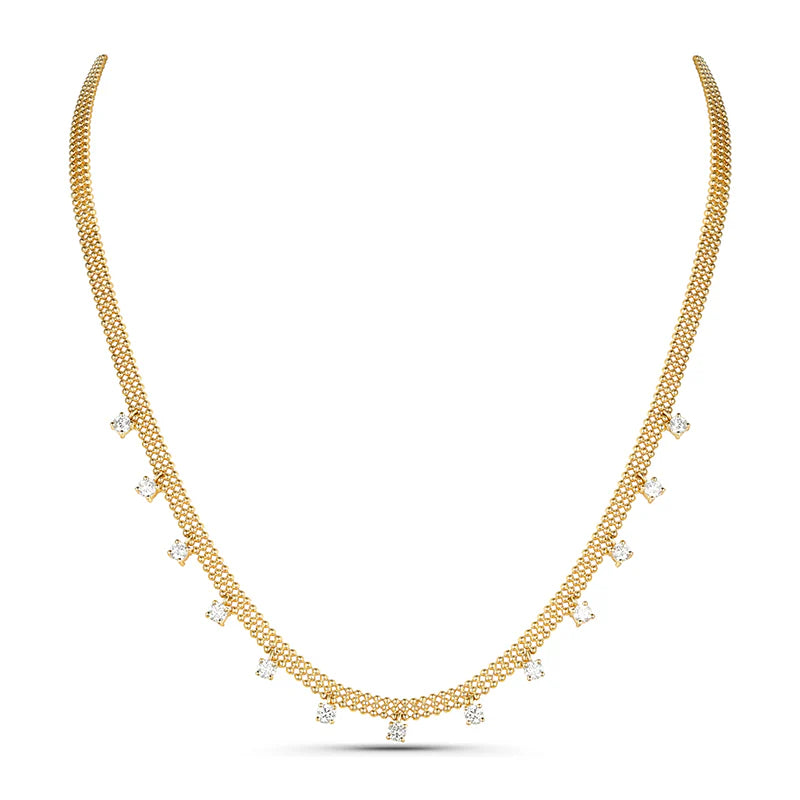 14K GOLD DIAMOND MARIAH NECKLACE