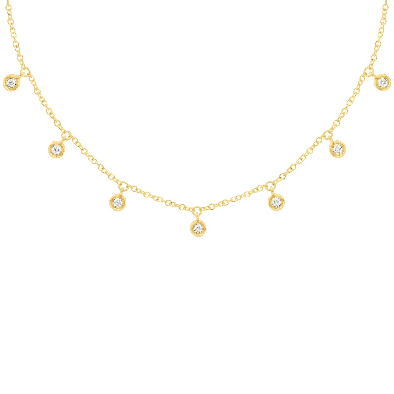 14K GOLD DIAMOND MIMI NECKLACE