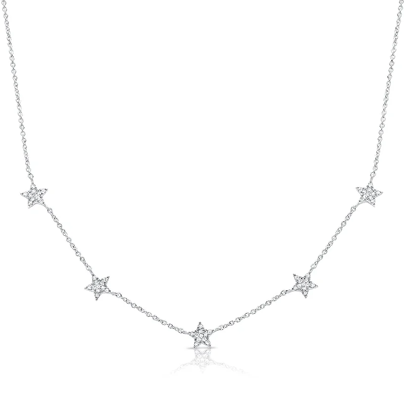 14K GOLD DIAMOND FAY STAR NECKLACE