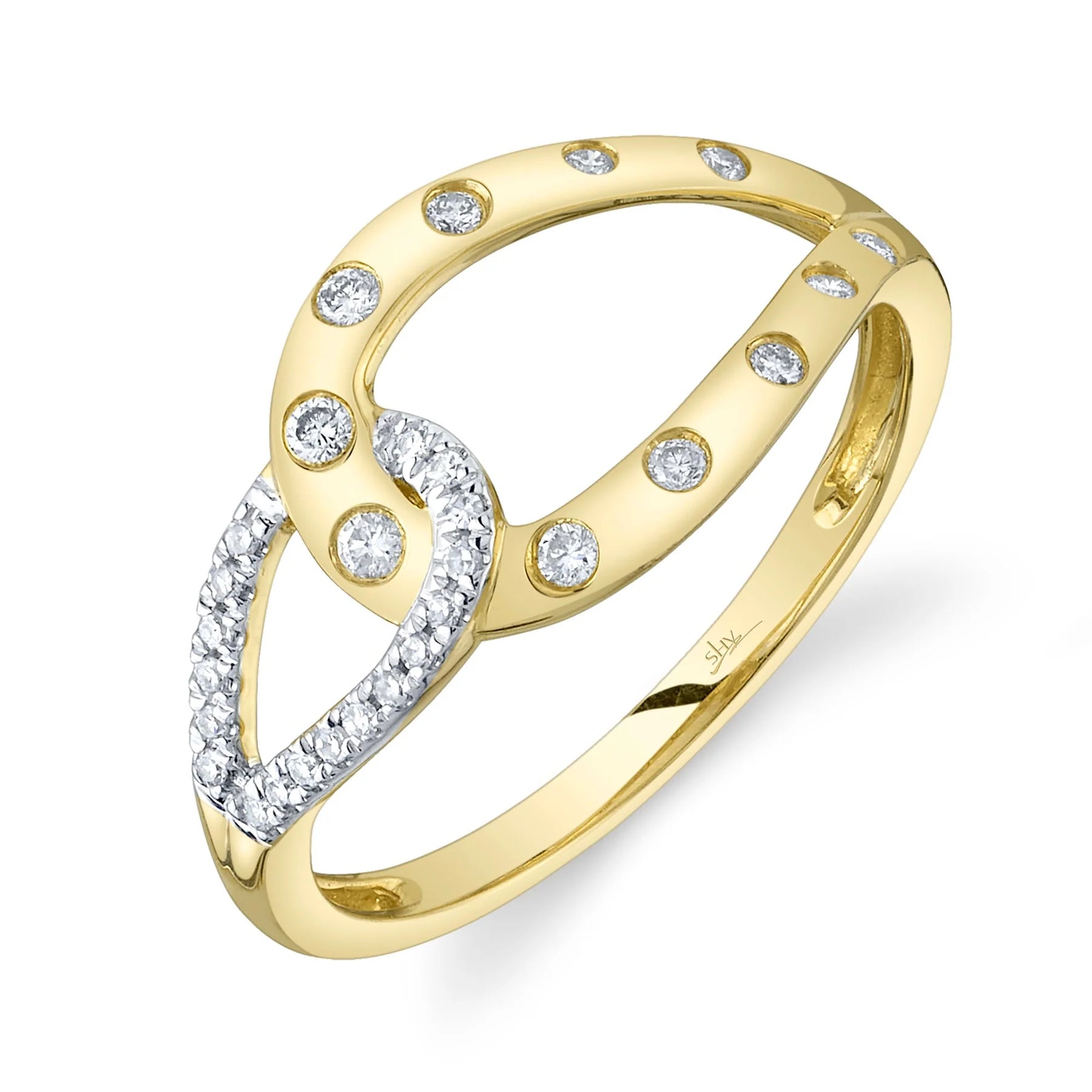 14K GOLD DIAMOND TRINA RING