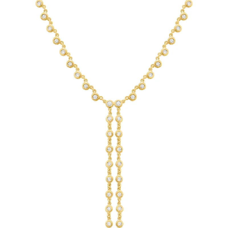 14K GOLD DIAMOND ELSIE LARIAT