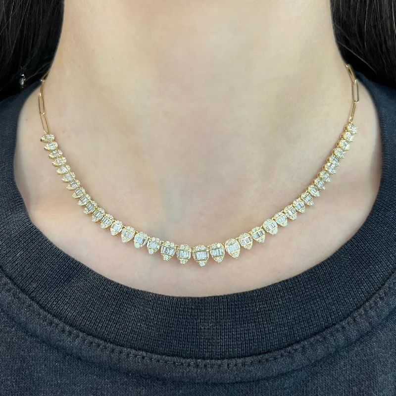 14K GOLD DIAMOND COURTNEY NECKLACE