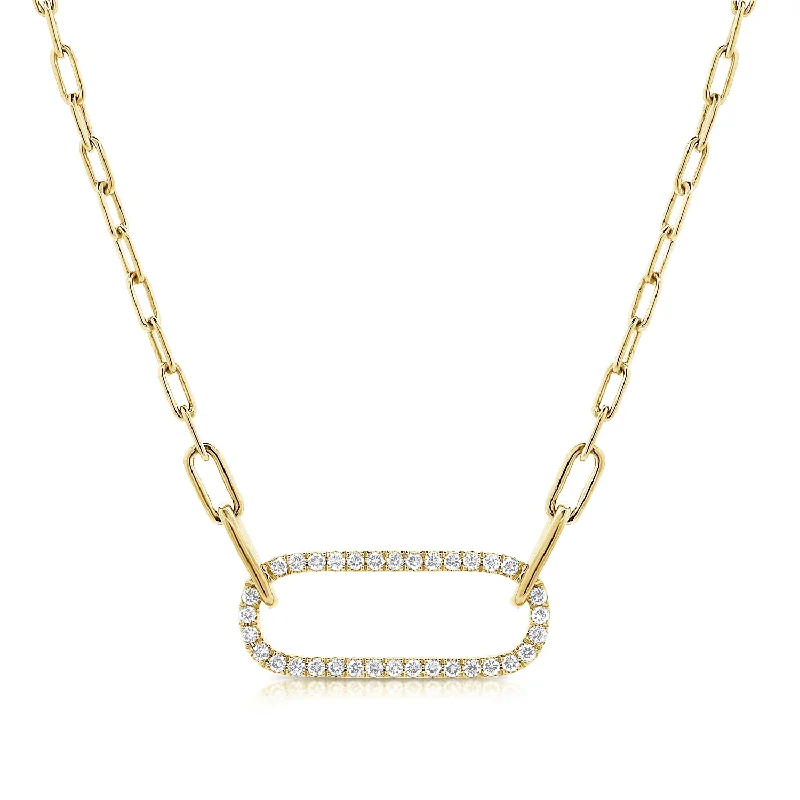 14K GOLD DIAMOND ELYSE CHAIN NECKLACE