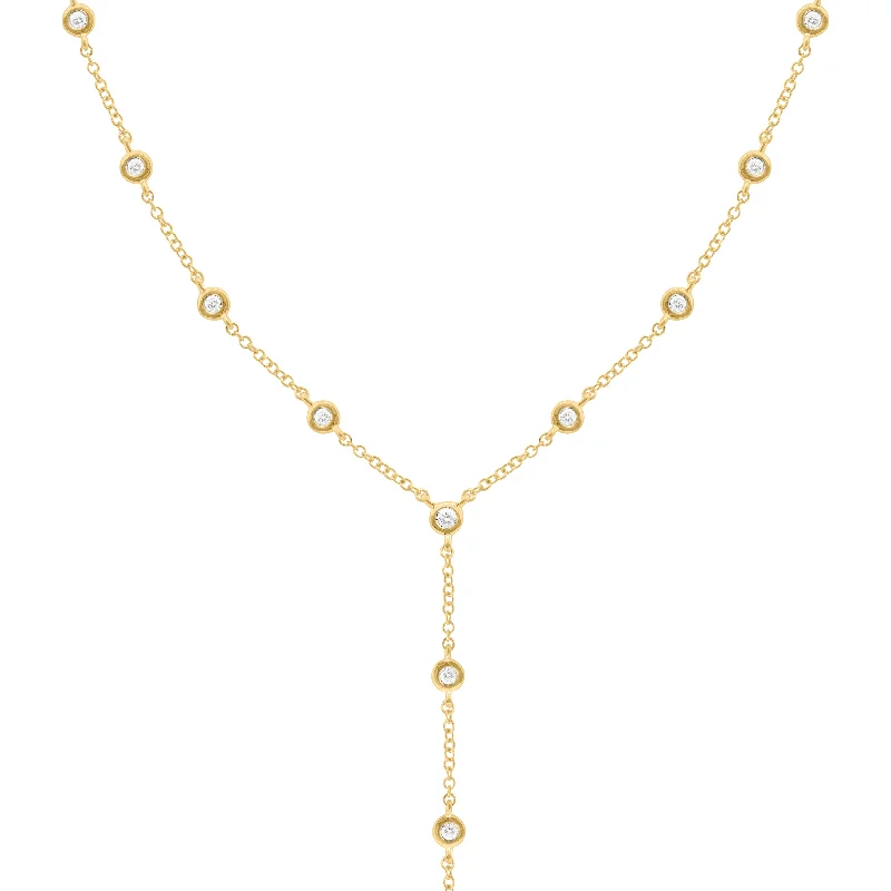 14K GOLD DIAMONDS BY THE YARD LARIAT