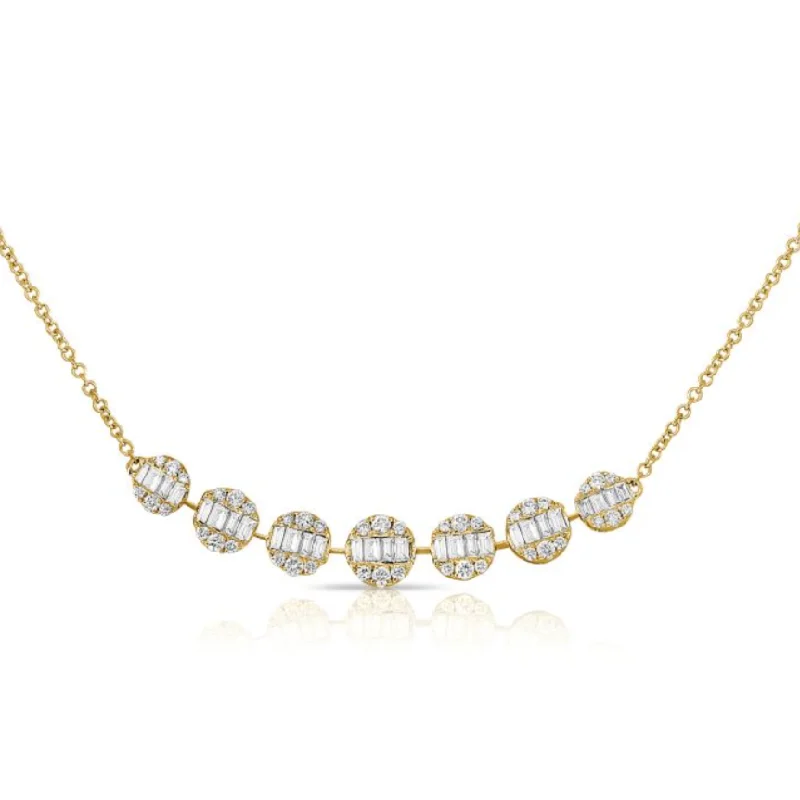 14K GOLD DIAMOND SOPHIE CIRCLE NECKLACE