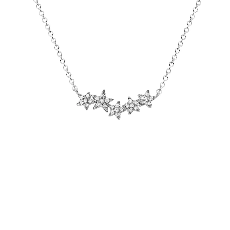 14K GOLD DIAMOND SCARLETT STAR NECKLACE