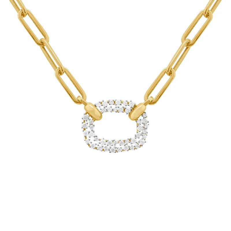 14K GOLD DIAMOND AVIVA NECKLACE