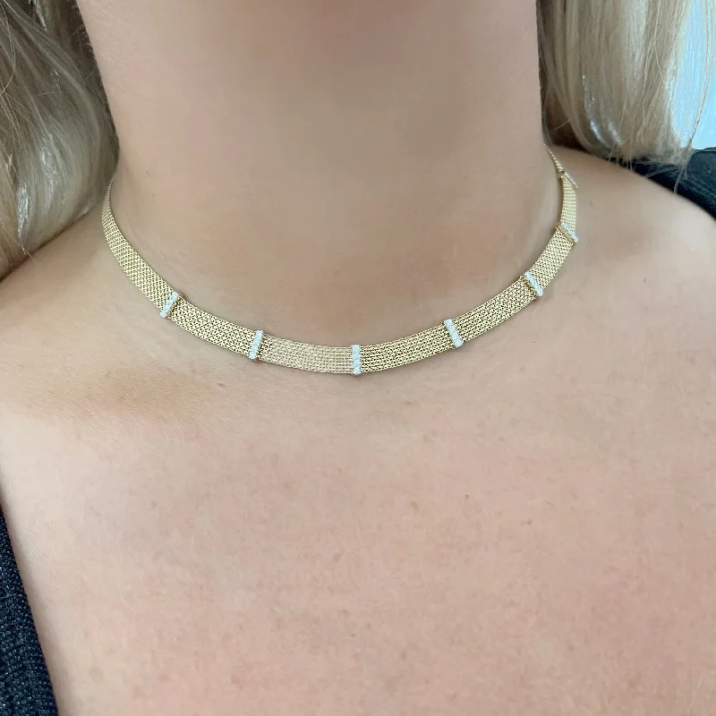 14K GOLD DIAMOND MONICA NECKLACE