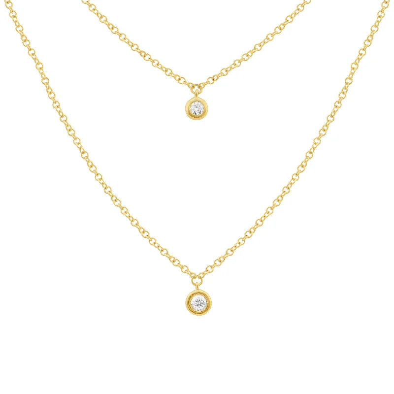 14K GOLD DIAMOND KENDALL NECKLACE