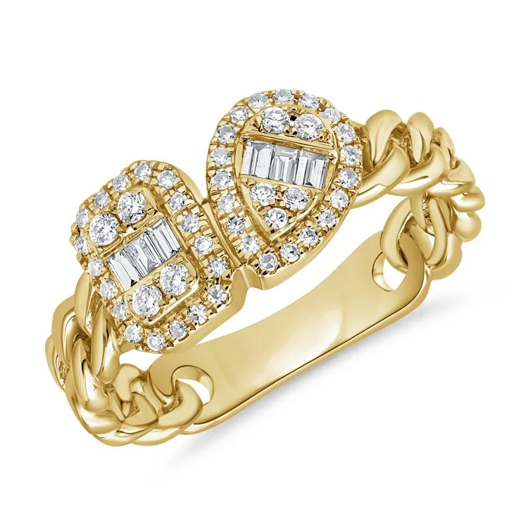 14K GOLD DIAMOND RANDI RING