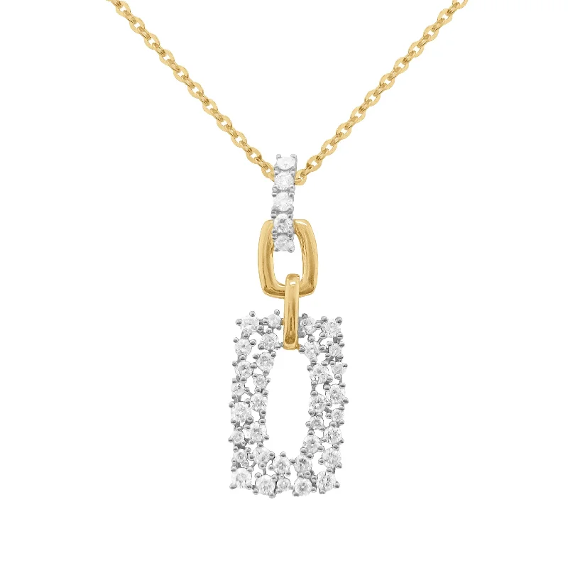 14K GOLD DIAMOND ANGELINA NECKLACE