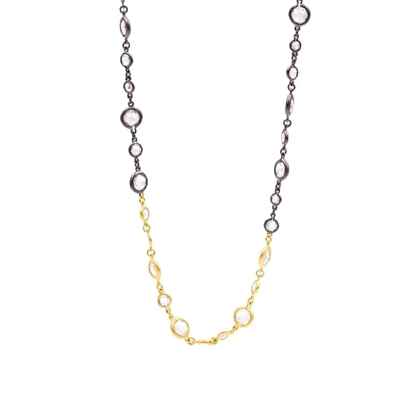 Illuminating Two-Tone Long Necklace