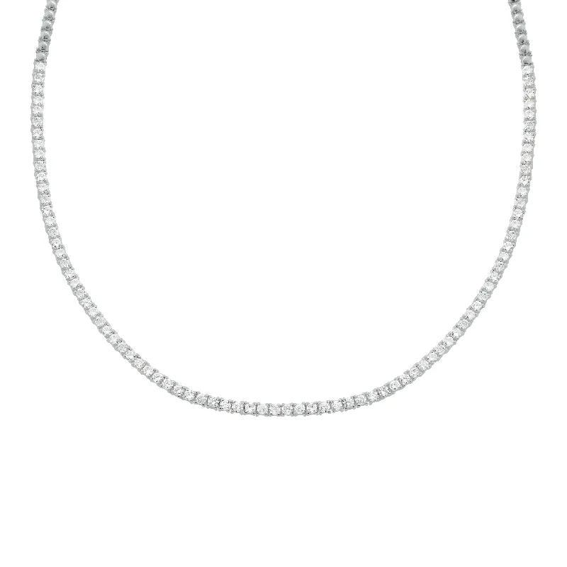 14K GOLD 3.62 CT DIAMOND ARIANA TENNIS NECKLACE