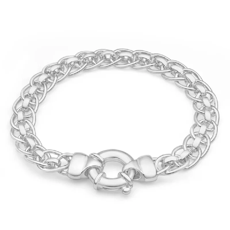 Sterling Silver Roller Boltring Bracelet 19cm